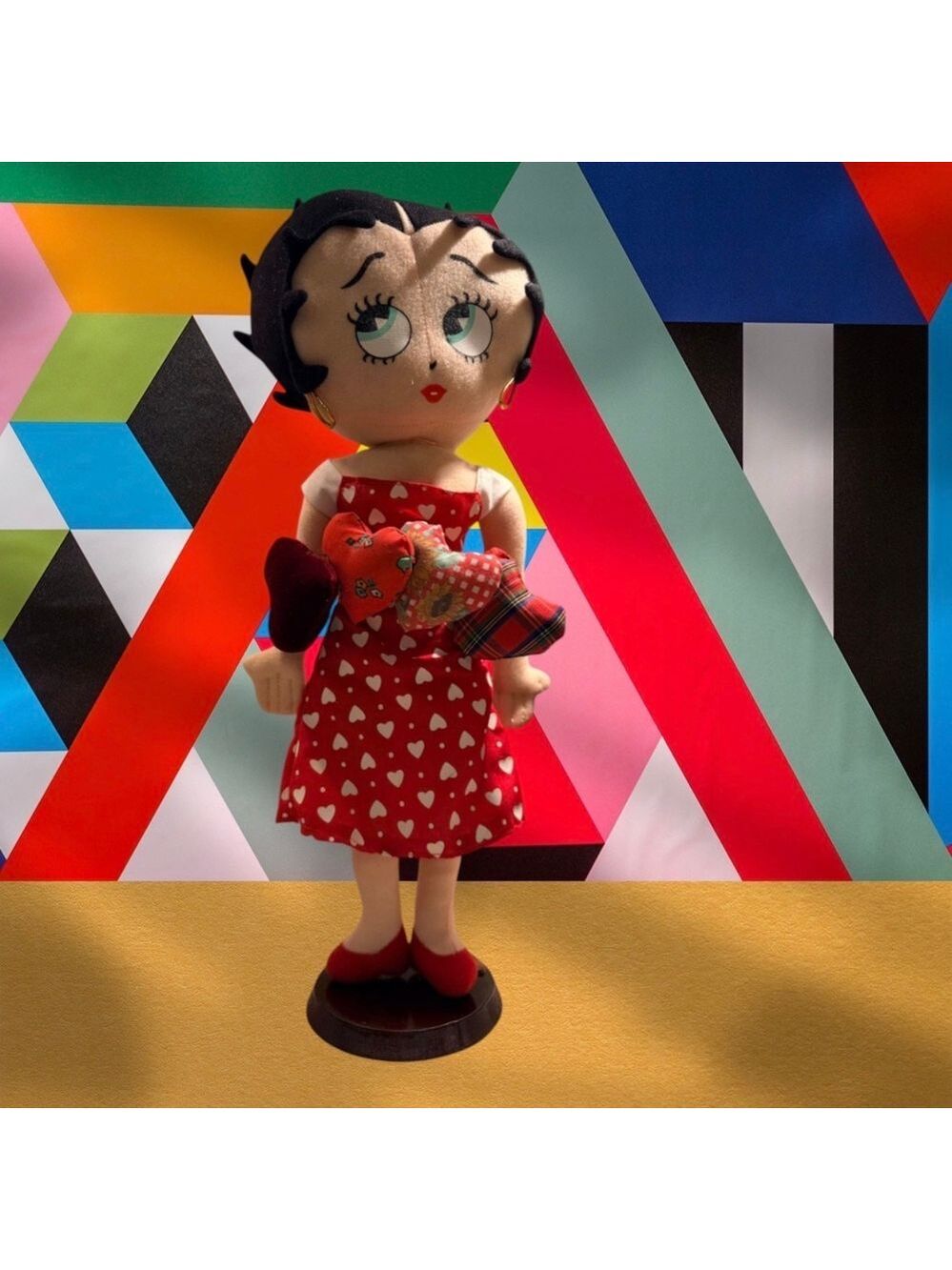 Betty Boop Plush Red and White Heart Dress 2004